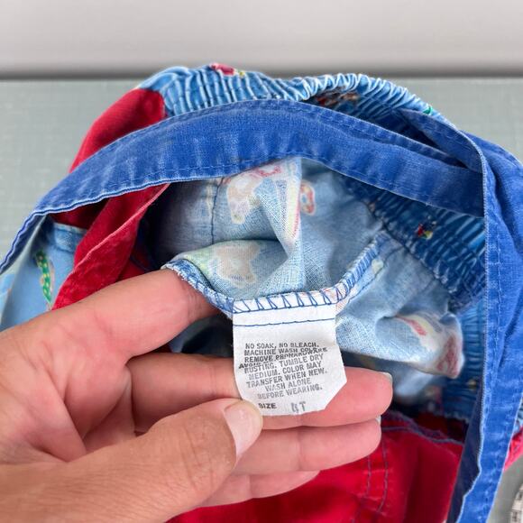 Vintage OshKosh B'gosh Beach Beach Shortalls 4T USA - Picture 6 of 11